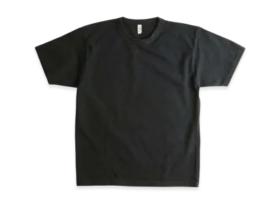 Los Angeles Apparel 8.5OZ Short Sleeve Binding Garment Dyed T-Shirt "Black"