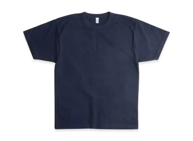 Los Angeles Apparel 8.5OZ Short Sleeve Binding Garment Dyed T-Shirt "Navy"