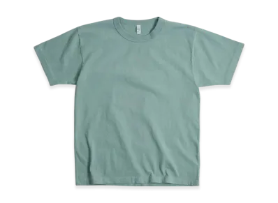 Los Angeles Apparel 8.5OZ Short Sleeve Binding Garment Dyed T-Shirt "Athletic Green"