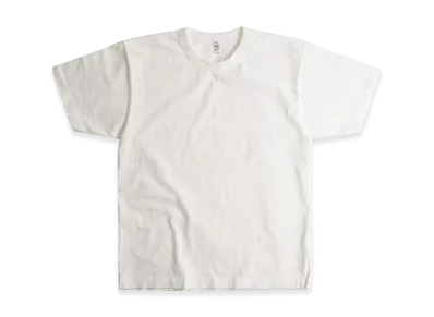 Los Angeles Apparel 8.5OZ Short Sleeve Binding Garment Dyed T-Shirt "Off White"