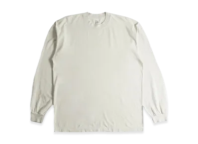 Los Angeles Apparel 6.5OZ Garment Dyed Crew Neck Long Sleeve T-Shirt "Cement"