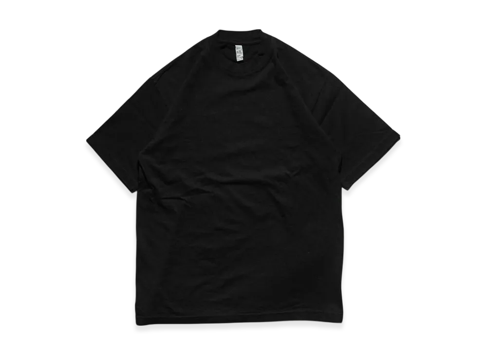 Los Angeles Apparel 6.5OZ Garment Dyed Crew Neck Short Sleeve T-Shirt "Black"