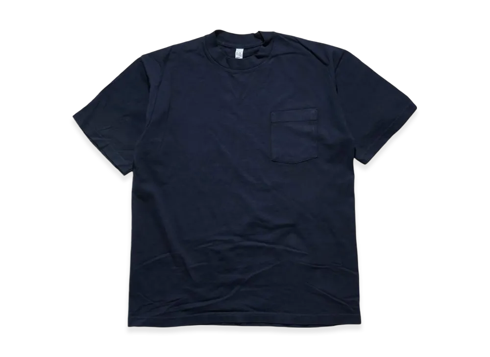 Los Angeles Apparel 6.5OZ Short Sleeve Garment Dyed Pocket T-Shirt "Navy"