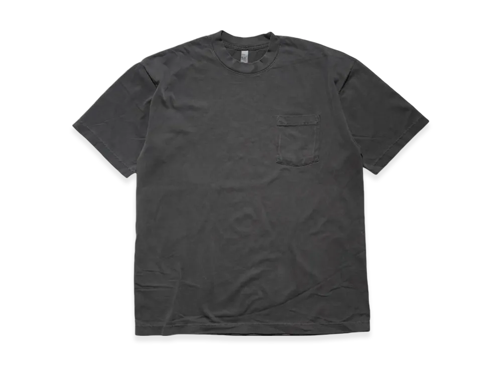 Los Angeles Apparel 6.5OZ Short Sleeve Garment Dyed Pocket T-Shirt "Vintage Black"
