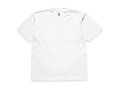 Los Angeles Apparel 6.5OZ Short Sleeve Garment Dyed Pocket T-Shirt "White"
