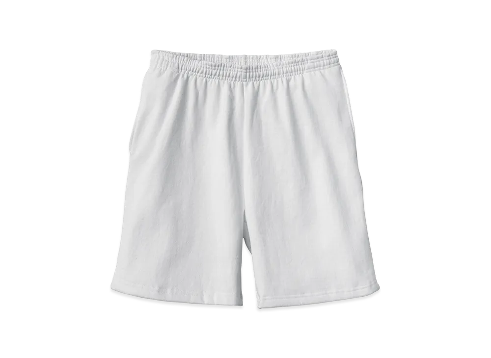 Los Angeles Apparel 14OZ Heavy Fleece Sweat Shorts Piece Dye "White"