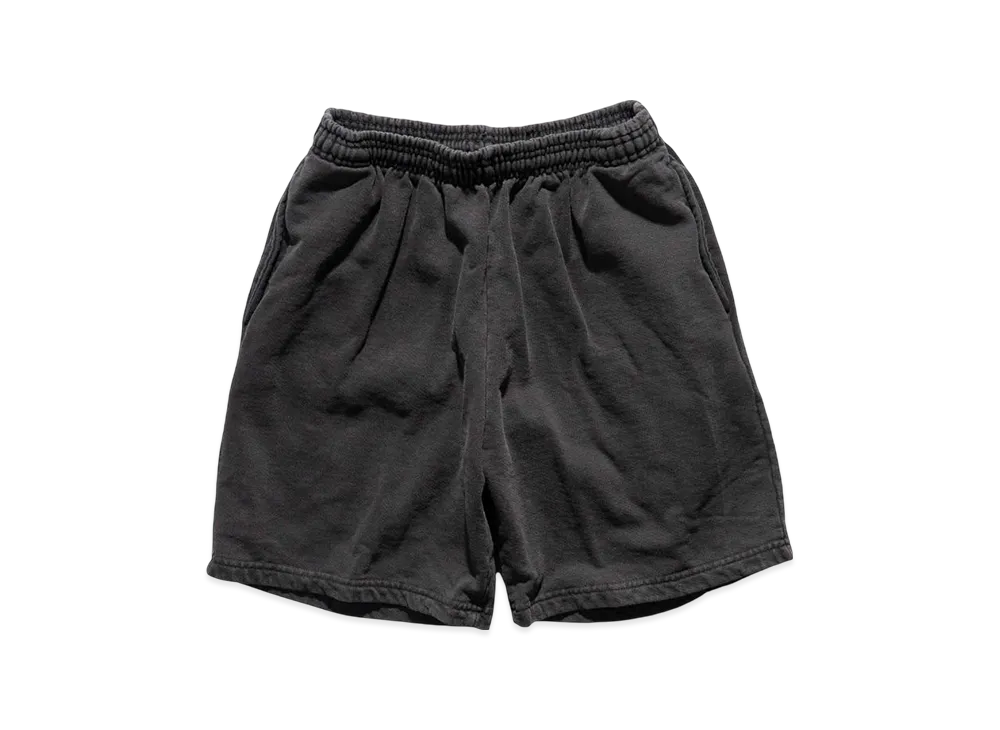 Los Angeles Apparel 14OZ Heavy Fleece Sweat Shorts Garment Dyed "Vintage Black"