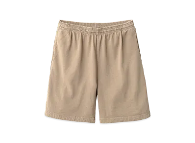 Los Angeles Apparel 14OZ Heavy Fleece Sweat Shorts Garment Dye "Khaki"