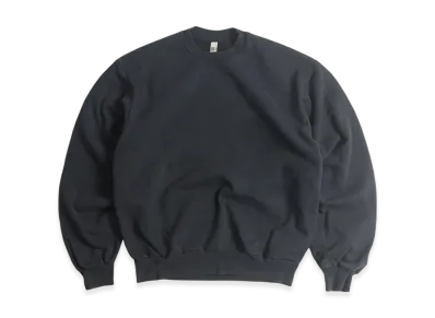 Los Angeles Apparel 14OZ Heavy Fleece Crew Neck Sweatshirt Special Order Overdyed "Off Black"