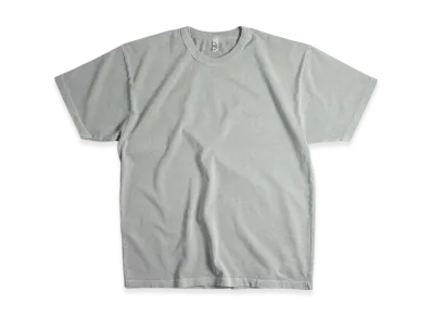 Los Angeles Apparel 8.5OZ Short Sleeve Binding Pigment Dyed T-Shirt "Dark Silber"