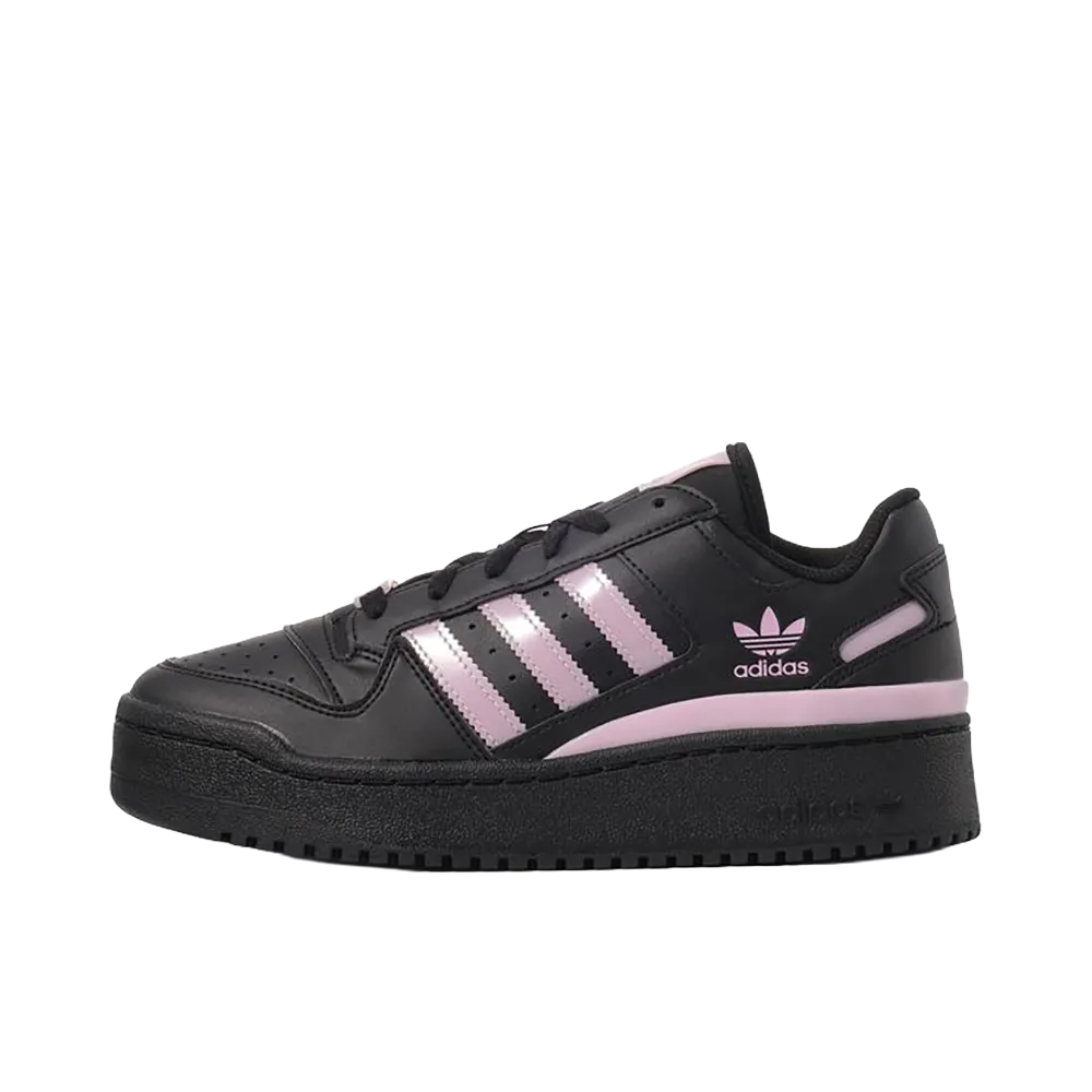 adidas Women's Forum Bold J "Core Black/Clear Pink"