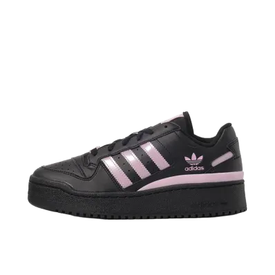 adidas Women's Forum Bold J "Core Black/Clear Pink"