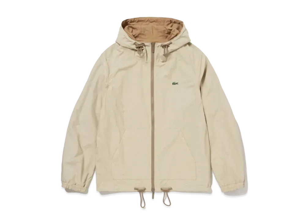 LACOSTE Reversible Hood Jacket "Light Brown"
