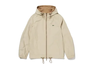 LACOSTE Reversible Hood Jacket "Light Brown"