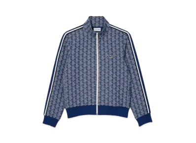 LACOSTE Monogram Jacquard Truck Jacket "Blue"