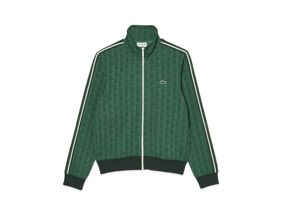 LACOSTE Monogram Jacquard Truck Jacket "Green"