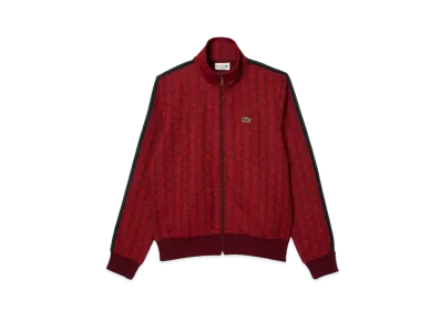 LACOSTE Monogram Jacquard Truck Jacket "Red"