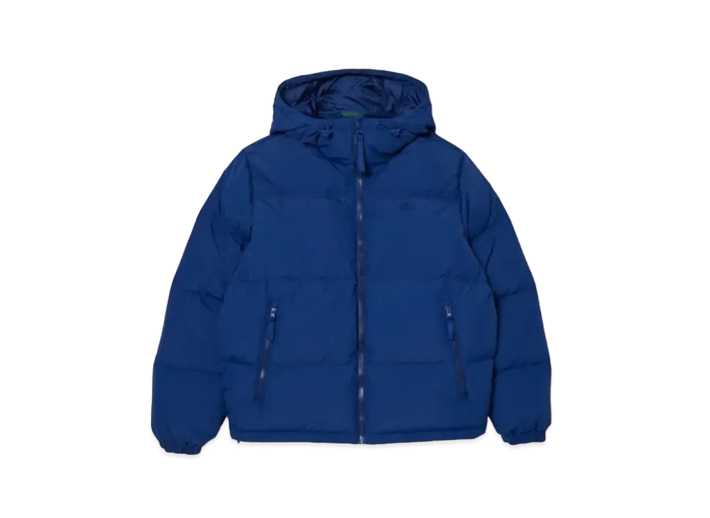 LACOSTE Croco Back Stitch Down Jacket "Navy"