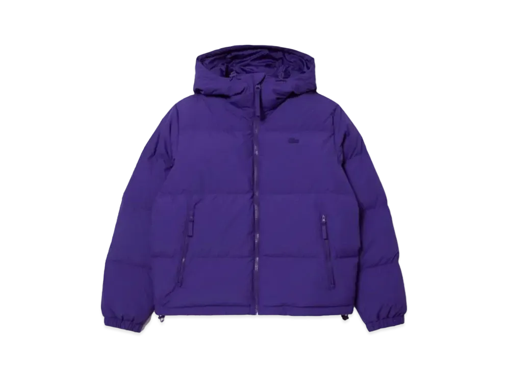LACOSTE Croco Back Stitch Down Jacket "Purple"