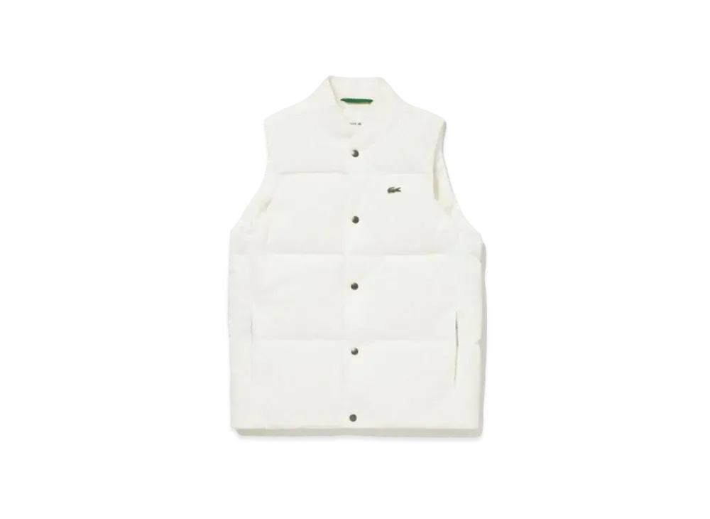 LACOSTE Picket Down Vest "White"