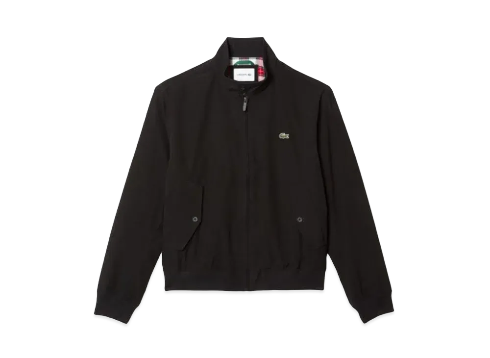 LACOSTE Shower Proof Harrington Jacket "Black"