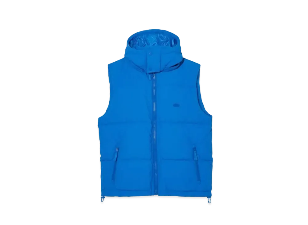 LACOSTE Croco Back Stitch Down Vest "Blue"