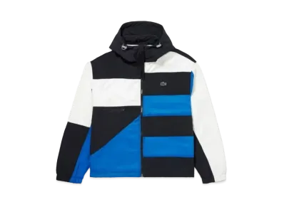 LACOSTE Asymmetry Patchwork Truck Jacket "Blue"