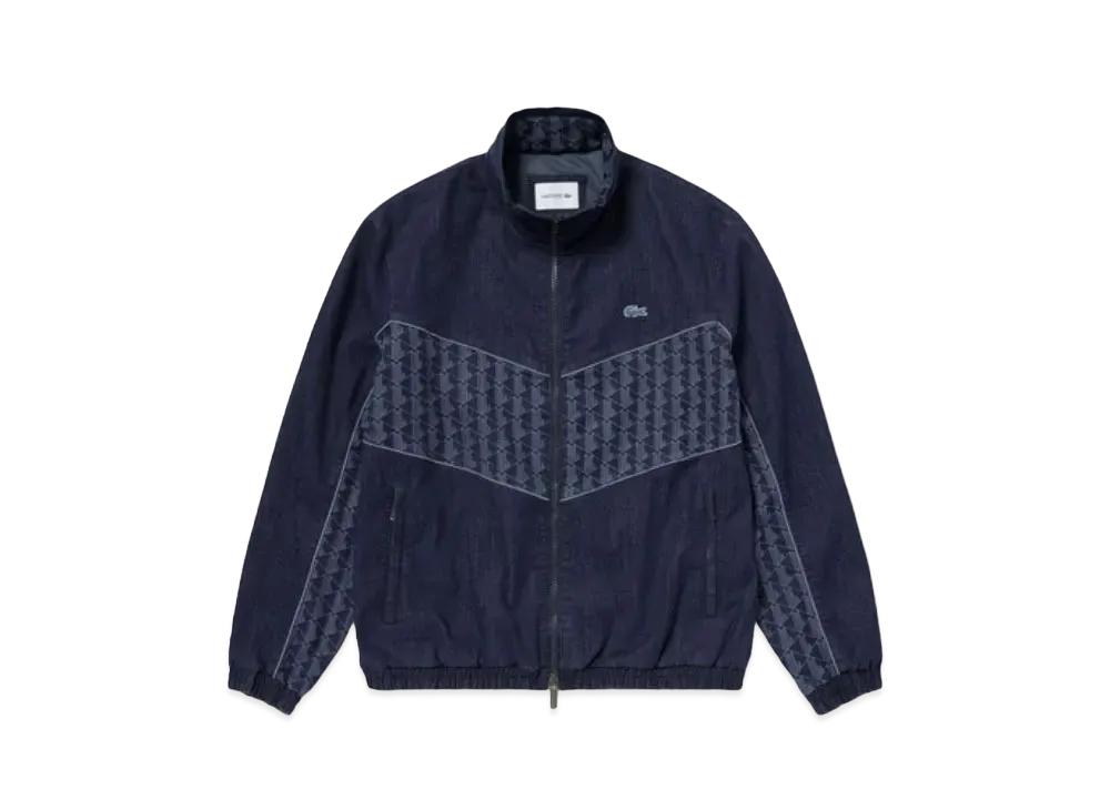 LACOSTE Stretch Denim Track Jacket "Indigo Blue"