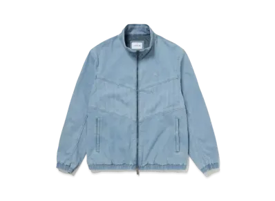 LACOSTE Stretch Denim Track Jacket "Light Blue"