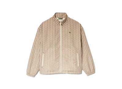 LACOSTE Back Print Monogram Track Jacket "Beige"