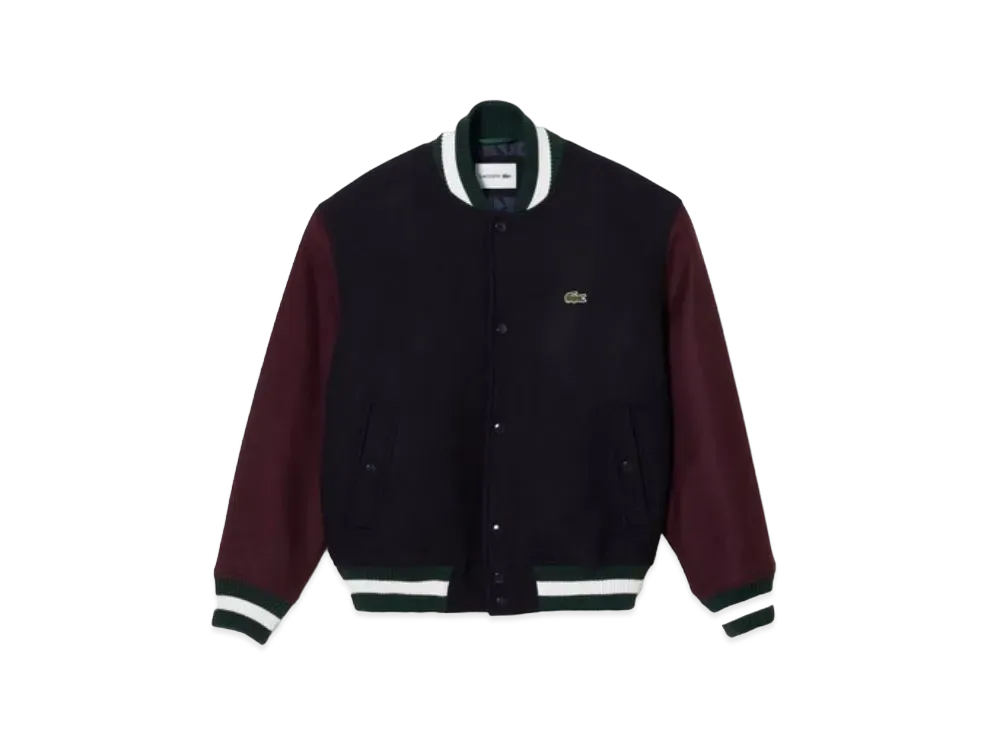 LACOSTE Basic Varsity Jacket "Bordeaux"