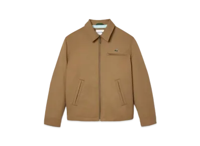 LACOSTE Shirt Color Zip Jacket "Beige"