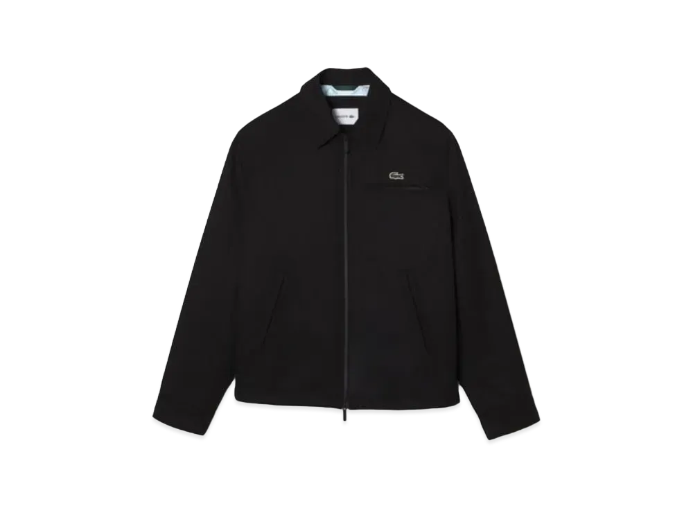 LACOSTE Shirt Color Zip Jacket "Black"