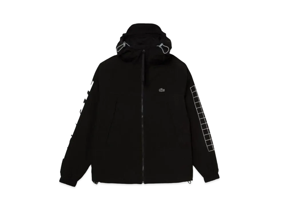 LACOSTE Sleeve Print Field Jacket "Black"