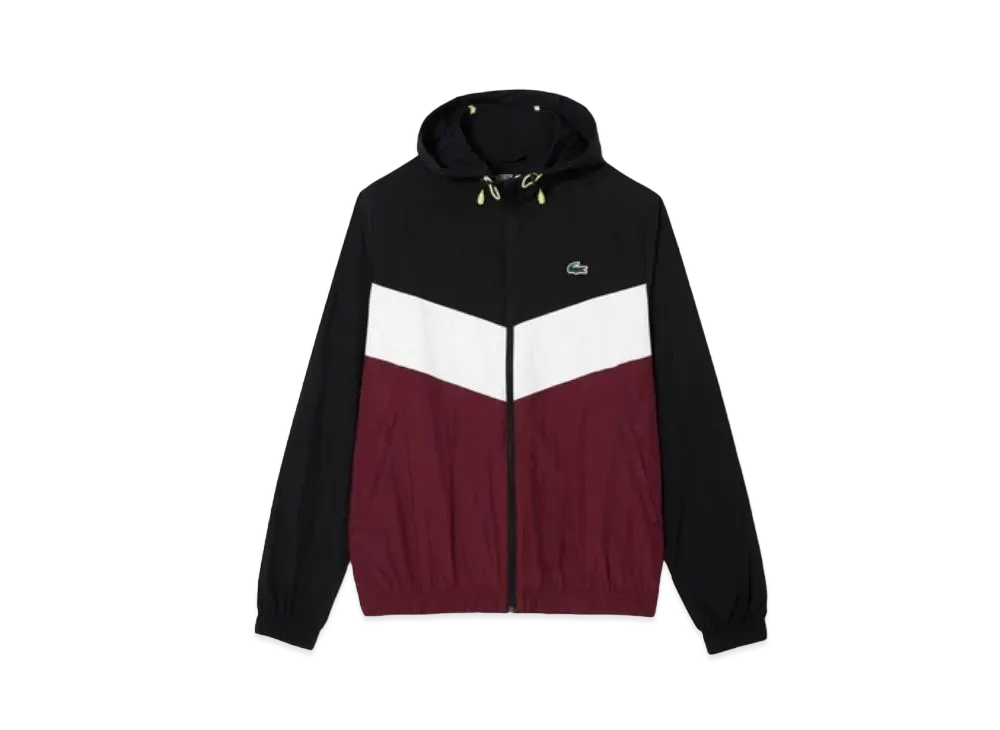 LACOSTE Packable Diamond Ripstop Jacket "Bordeaux"