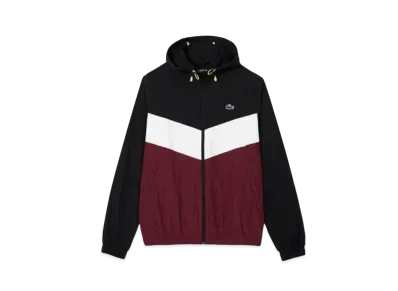 LACOSTE Packable Diamond Ripstop Jacket "Bordeaux"