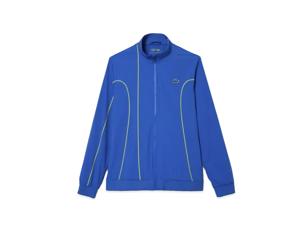 LACOSTE Novak Djokovic Asymmetry Line Ceremony Jacket "Blue"