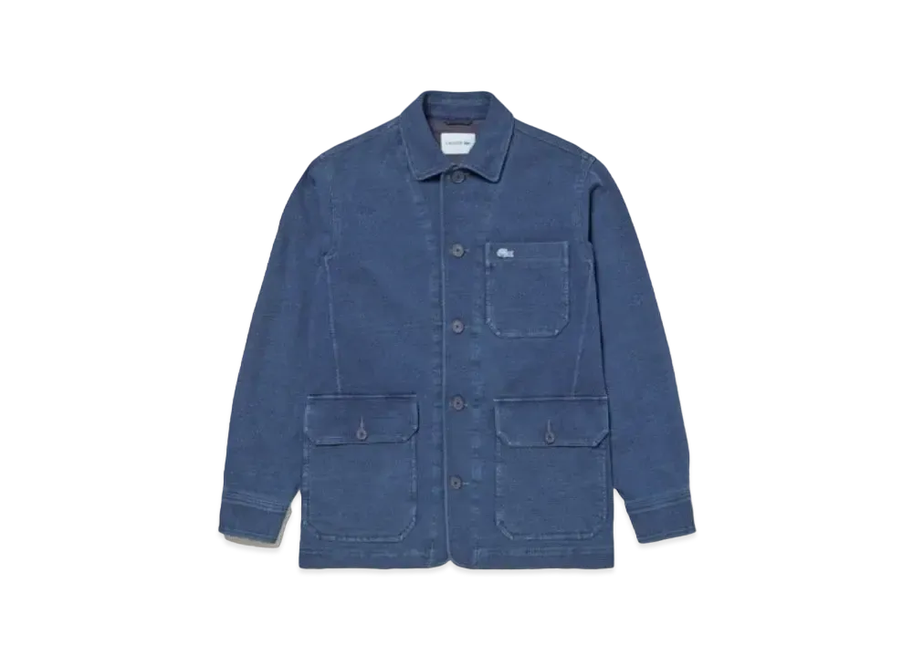 LACOSTE Indigo Picket Coveralls "Blue"