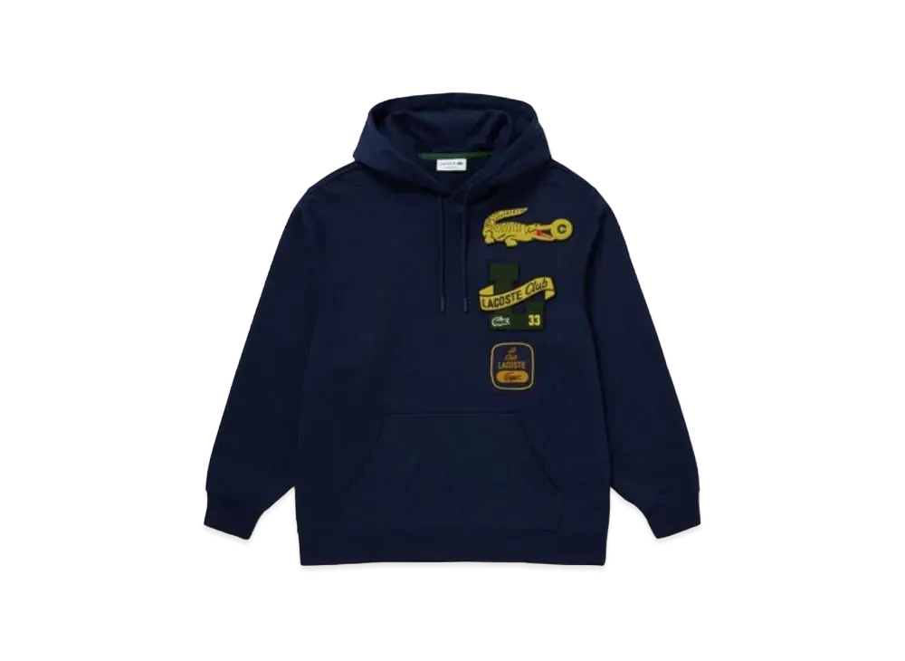LACOSTE Heritage Patch Sweat Hoodie "Navy"