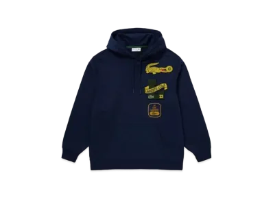 LACOSTE Heritage Patch Sweat Hoodie "Navy"