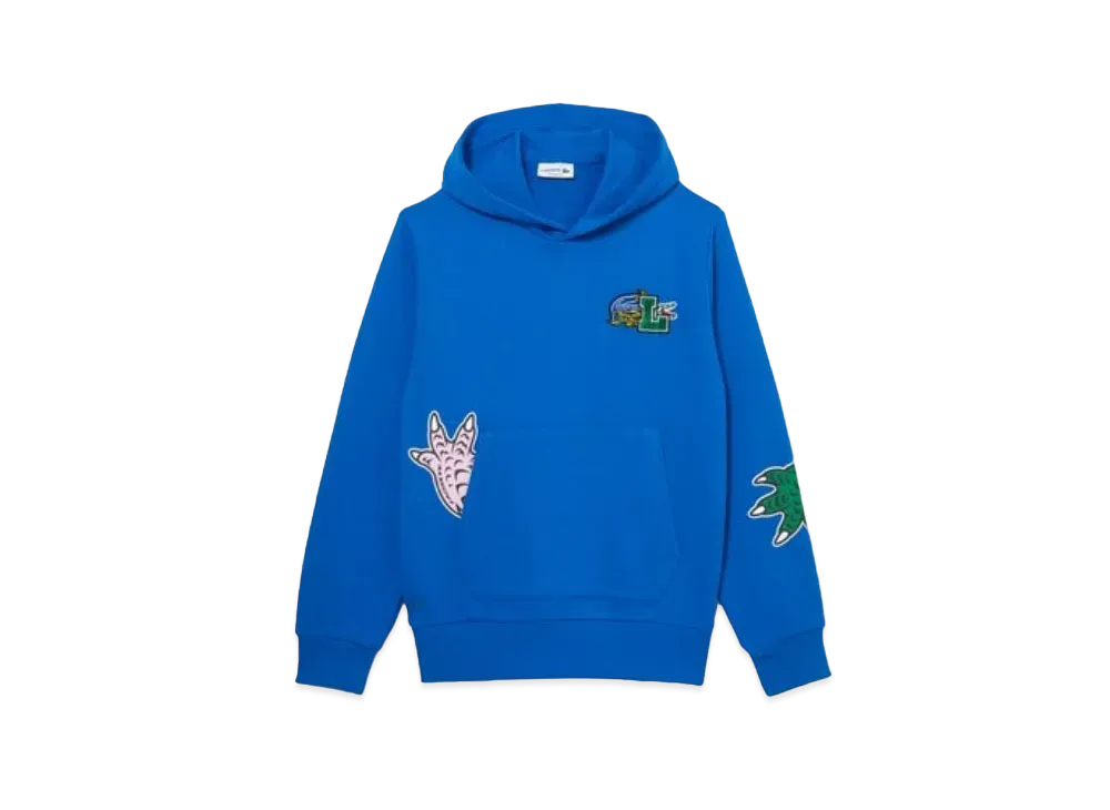 LACOSTE Comics Graphic Sweat Parka "Blue"