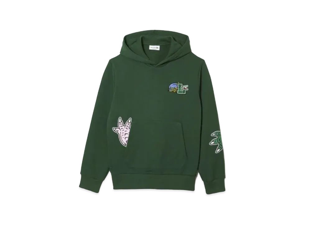 LACOSTE Comics Graphic Sweat Parka "Green"