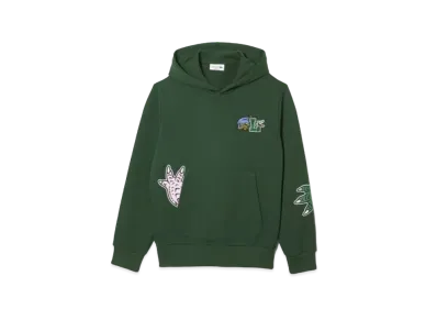 LACOSTE Comics Graphic Sweat Parka "Green"