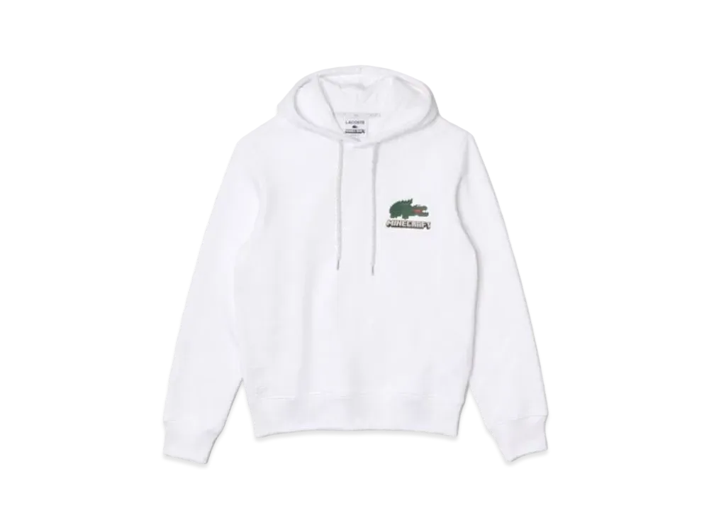 LACOSTE x Minecraft Organic Cotton Sweat Parka "White"