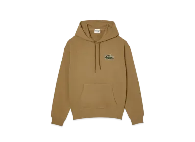 LACOSTE Organic Cotton Pullover Parka "Brown"