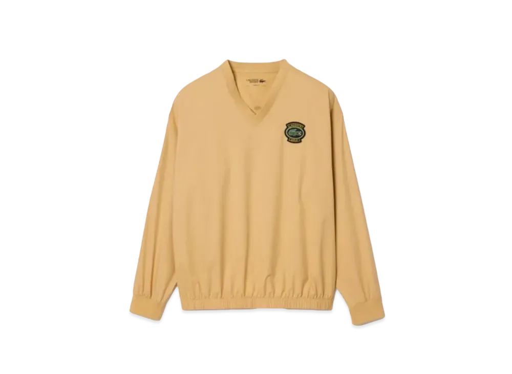 LACOSTE V-Neck Wind Breaker "Beige"