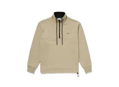 LACOSTE Stand Color Half Zip Sweat "Beige"