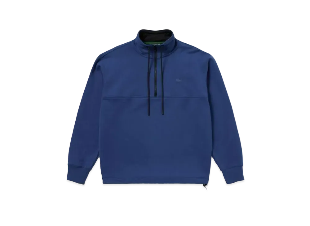 LACOSTE Stand Color Half Zip Sweat "Blue"