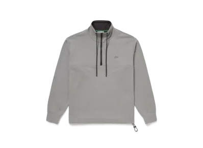 LACOSTE Stand Color Half Zip Sweat "Grey"