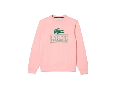 LACOSTE 3D Print Classic Crew Neck Sweat "Pink"